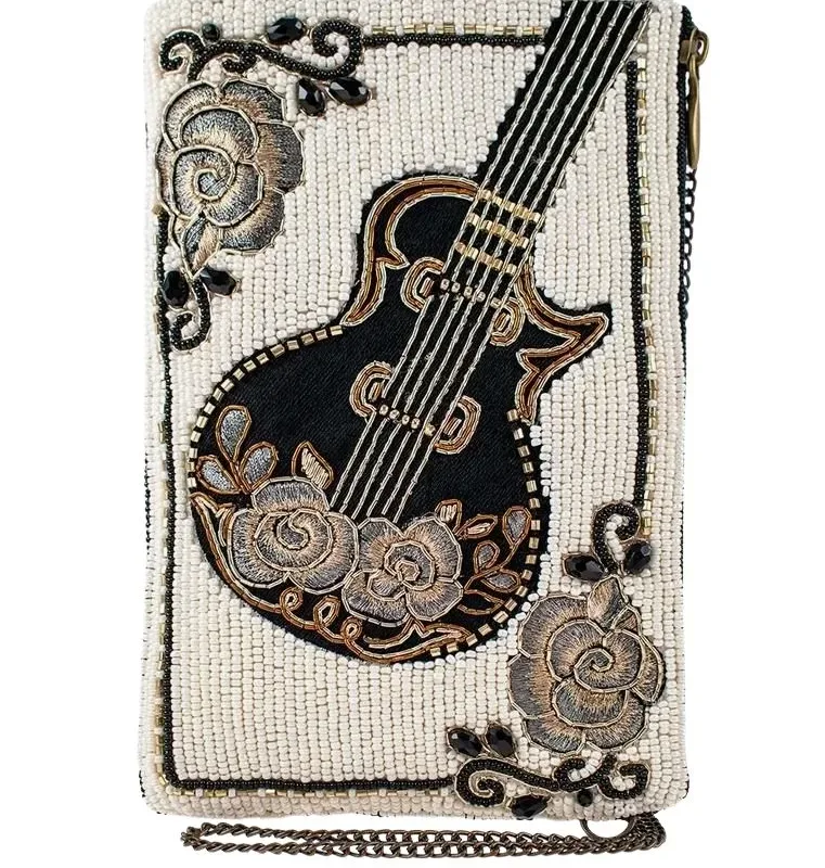 Mary Frances Guitar Player Crossbody Phone Bag