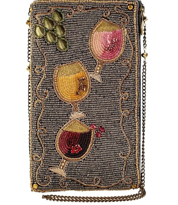 Mary Frances Wine Pairing Crossbody Phone Bag