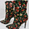 JustFab Flower Sequin Multicoloured Stiletto Shoes