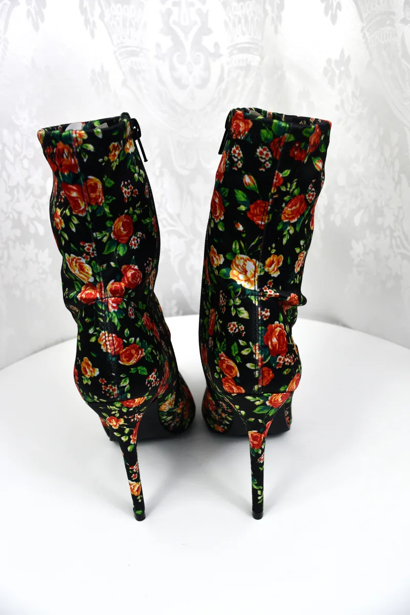 JustFab Flower Sequin Multicoloured Stiletto Shoes